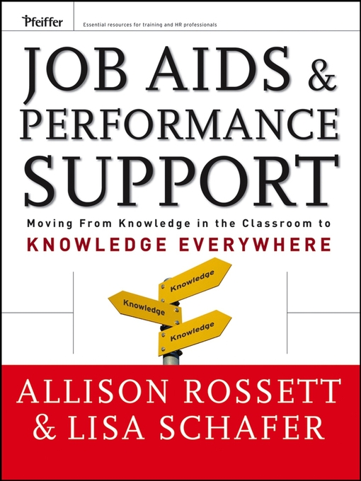 Title details for Job Aids and Performance Support by Allison Rossett - Available